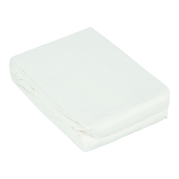 Boutique Blanche Bamboo Fitted Sheet 200X200+35 Cm White image number 1