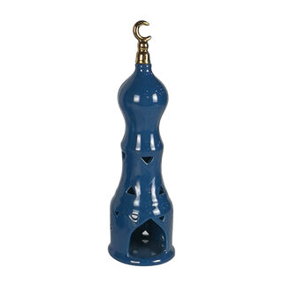 Ceramic Candle Holder Navy Blue Small 