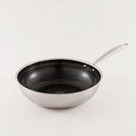 Mister Cook Titan Tri Ply Stainless Steel Wok 32 Cm, Silver image number 1
