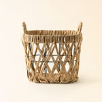 Homez rattan oval basket S, beige 34*22*27cm image number 0