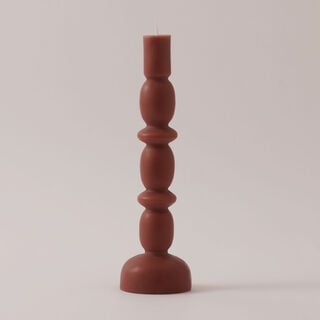 Homez Calm Wax Candle 7.5*24.5Cm, Brown