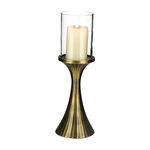 Brass Pillar Holder Antique image number 1