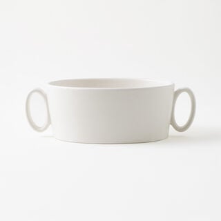 La Mesa stoneware oven to table small pot, off white 23.8*14.9*7.5 cm