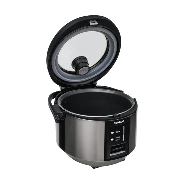 1.8L Sencor electric stainless steel silver rice cooker 700W image number 1