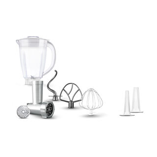 Sencor white stainless steel 3 in 1 stand mixer 1000W, 5.5L