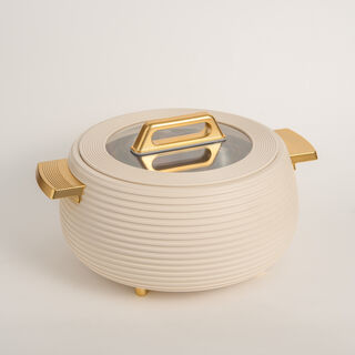 Alberto Food Warmer 4 Lt white/gold