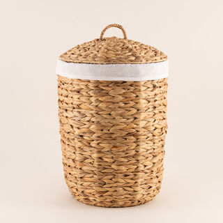 Homez Water Hyacinth Basket With Lid