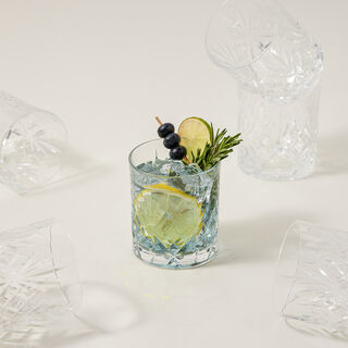 RCR transparent crystal glassware 6 pcs set
