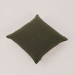 بوتيك بلانش غطاء وسادة بدون حشوة بتصميم بولي بوكليه 45*45سم، أخضر image number 0
