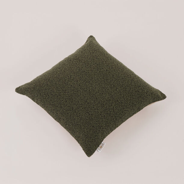 بوتيك بلانش غطاء وسادة بدون حشوة بتصميم بولي بوكليه 45*45سم، أخضر image number 0
