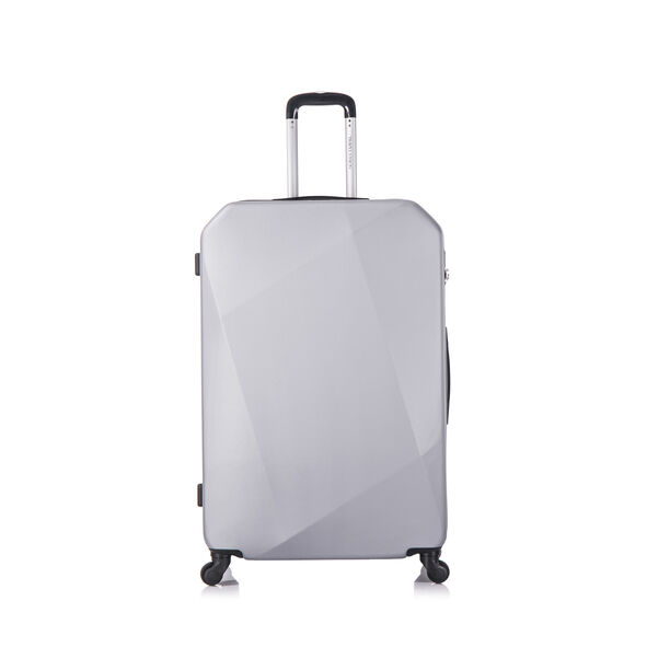4 Piece Abs Trolley Case Set Diamond Silver 18/22/26/30" image number 2