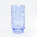 هومز فازة زجاج كحلي مضلّع 14*14*27.6 سم image number 1