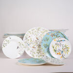La Mesa white/green bone porcelain 16 pc dinner set image number 6