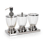 Bath Set Set Of 4 Pcs Silver image number 1