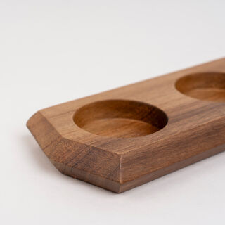Acacia wood 6 pcs spices set with tray