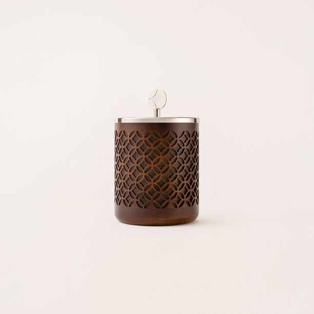 La Mesa medium silver metal container 12*12*20 cm image number 0