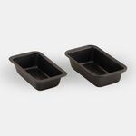 Alberto Bakeware Set Carbon Steel Black 42.8*28.8*11 Cm 6 Pcs image number 2