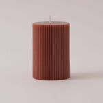 Homez Line Soya Wax Candle, Brown 7*7*10 Cm image number 0