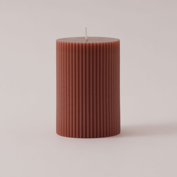 Homez Line Soya Wax Candle, Brown 7*7*10 Cm image number 0