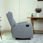 Verona manual recliner chair from Home Canvas, light grey image number 5