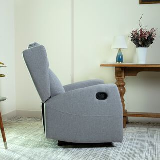 Verona manual recliner chair from Home Canvas, light grey