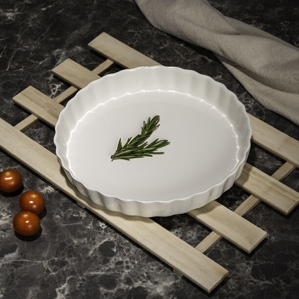 La Mesa Porcelain Round Dish Oven To Tablee image number 4