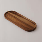 Alberto Acacia Wood Serving Tray 40*14.5*2Cm, Brown image number 0
