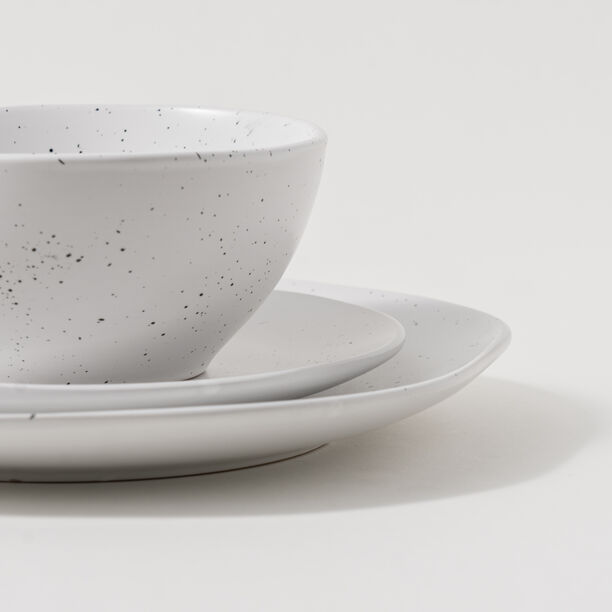 La Mesa white 18 pcs stoneware dinner set image number 5