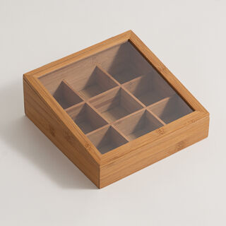 Dallaty bamboo tea box 23.5*23.5*9.5cm