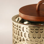 La Mesa Stainless Steel Food Warmer 3L With Wooden Lid, Silver image number 2