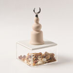 La Mesa light pink acrylic decorative box with silver crecent 12*12*23.3 image number 3