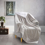 Cottage Flannel Sherpa Throw Stone image number 0