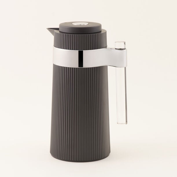 Dallaty plastic vacuum flask 1L, black image number 0