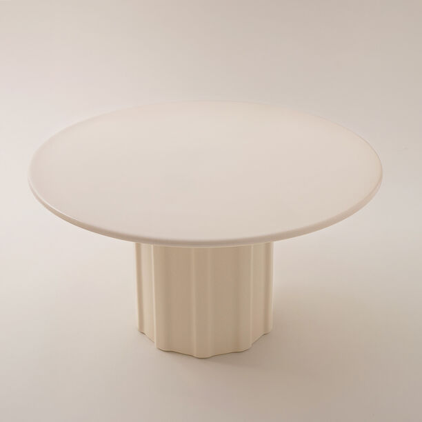 La Mesa porcelain cake stand Taibah collection, cream dia 12inch image number 0