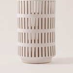 Homez Ceramic Lantern, White 15.5*15.5*28Cm image number 2