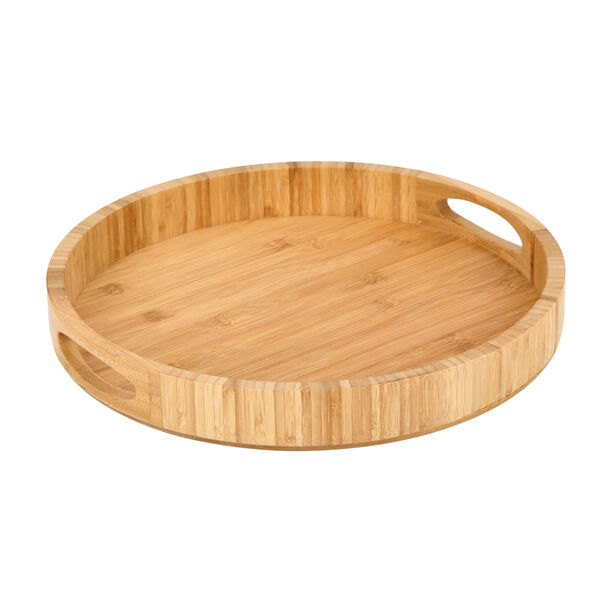 Bamboo Round Serving Tray image number 0