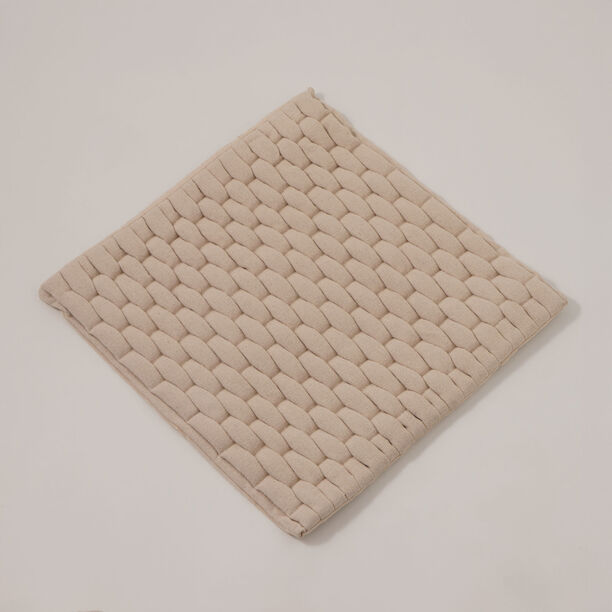 Boutique Blanche cotton square cushion cover 45*45cm, white image number 1