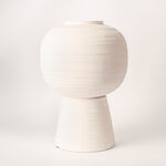 Homez off white ceramic vase 21.5*21.5*32 cm image number 1