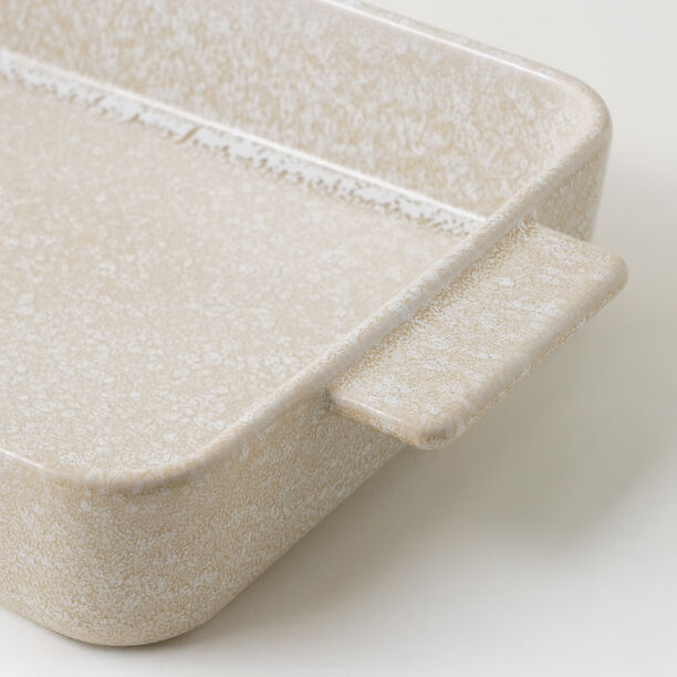  لا ميسا طبق فخار مستطيل للفرن والتقديم 38*28.5*6سم، بيج image number 3