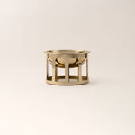Qourb gold metal bowl 23*23*15 cm image number 1