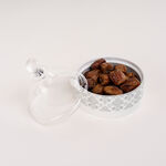Dallaty white porcelain date bowl with lid 12.6*12.6*14 cm image number 0