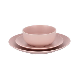 La Mesa pink stoneware 18 pc Dinner set