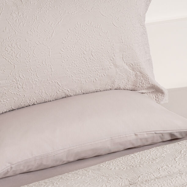 Boutique Blanche Microfiber Ornament Comforter Set 6Pc Light Grey 240*200 Cm image number 1