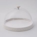 لا ميسا طبق تقديم بورسلان بغطاء زجاجي 30.5*30.5*3.5 سم image number 2