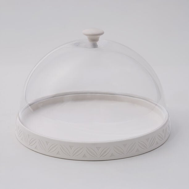 لا ميسا طبق تقديم بورسلان بغطاء زجاجي 30.5*30.5*3.5 سم image number 2