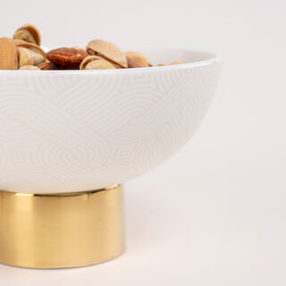 Dallaty white porcelain date bowls set 2 pcs