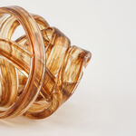 قطعة ديكور منزلية زجاج لون بني مقاس 15*15*15 سم image number 2