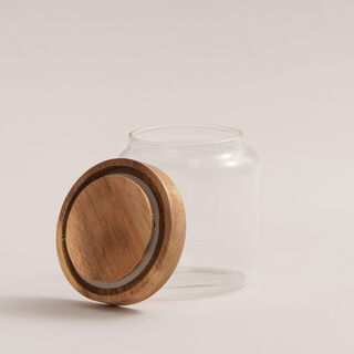 Borosilicate glass storage jar 400ml