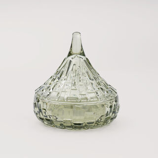 دلتي تمرية زجاج 12.7*12.8سم، أخضر