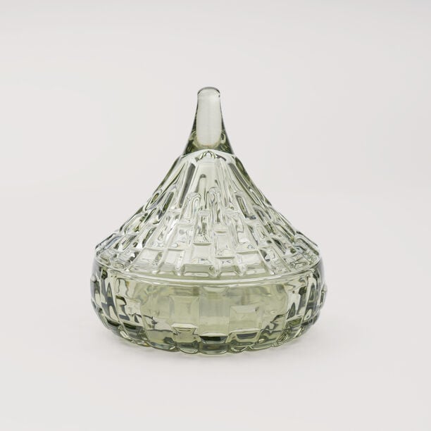 دلتي تمرية زجاج 12.7*12.8سم، أخضر image number 2